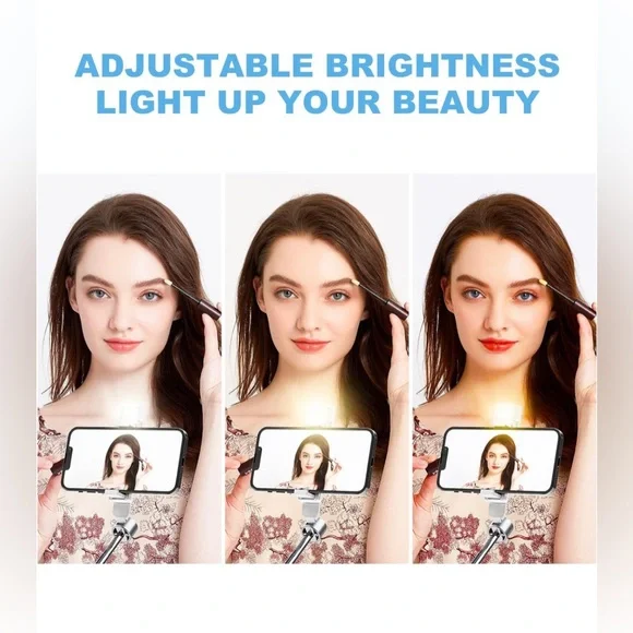 Newest Selfie Stick for iPhone with LED Light Wireless Bluetooth Tripod Selfie S - Picture 2 of 7